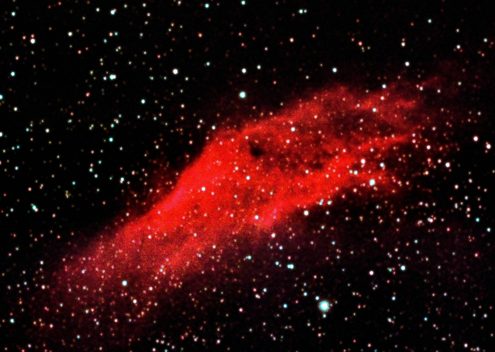 NGC 1499, the California Nebula, taken with a Dwarf 3