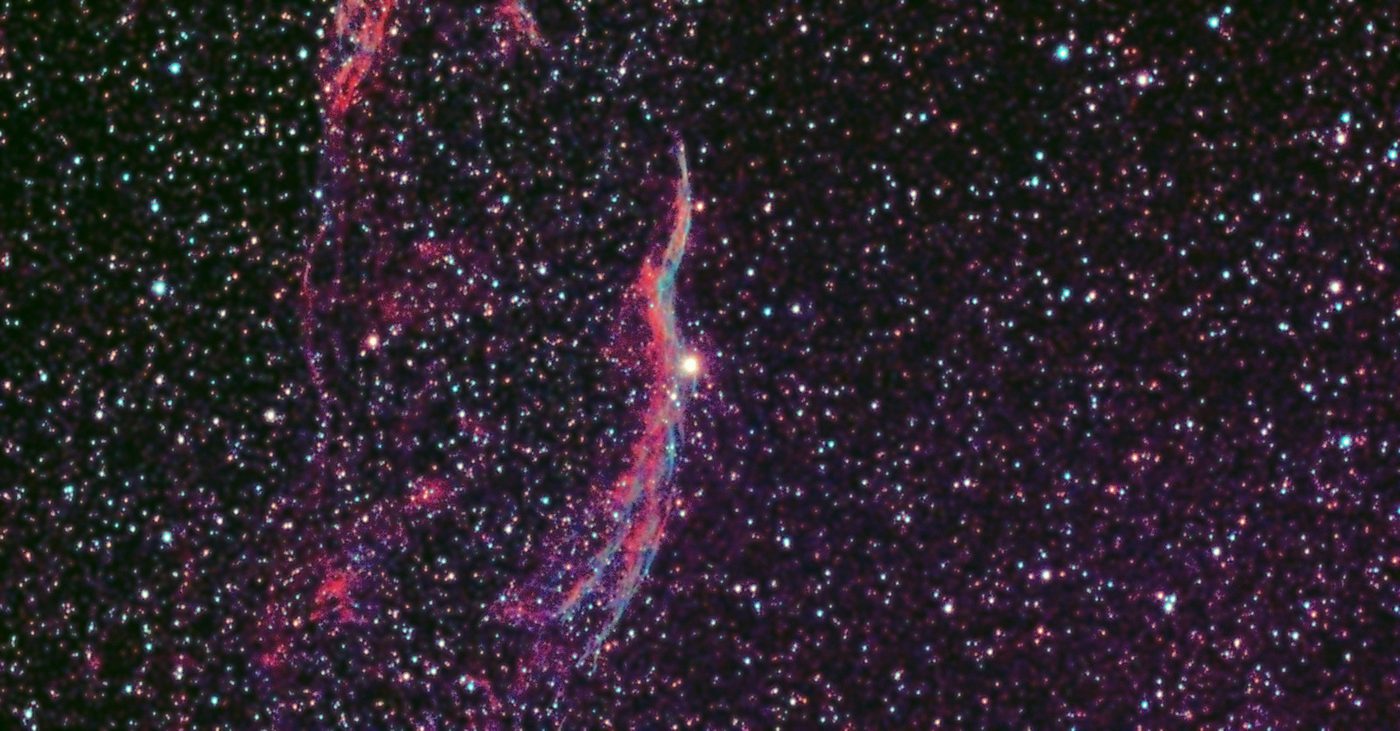 The Veil Nebula, taken with a Dwarf 3